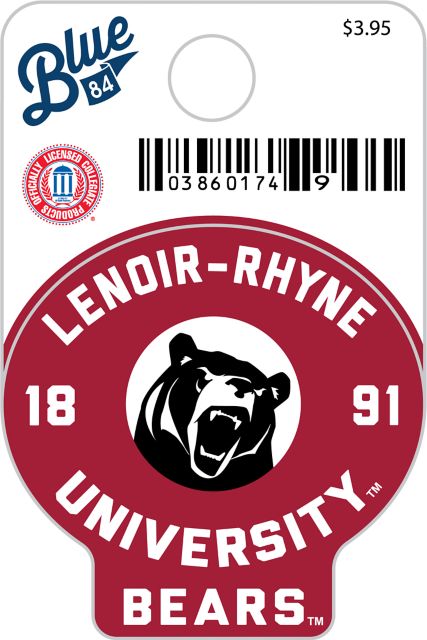 Lenoir-Rhyne University Bears Mini Sticker