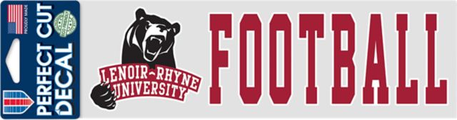 Lenoir-Rhyne University 3'' x 10'' Football Decal