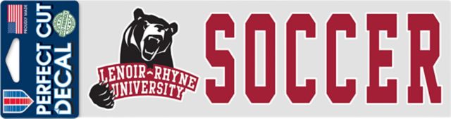 Lenoir-Rhyne University Soccer 3'' x 1'' Decal
