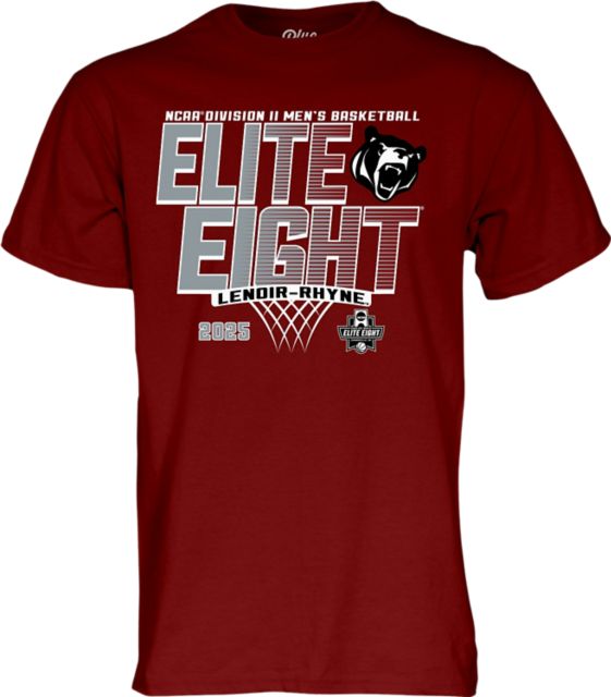 Lenoir-Rhyne University Men's Basketball 2025 DII Elite 8 Short Sleeve T-Shirt