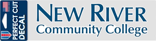 New River Community College 3'' x 10'' Perfect Cut Decal