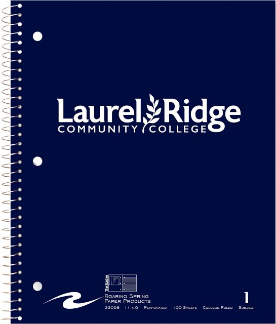 Laurel Ridge Community College Notebook 100-Sheet