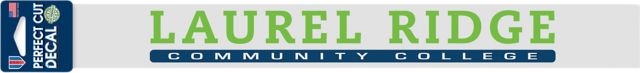 Laurel Ridge Community College 2'' x 17'' Perfect Cut Decal
