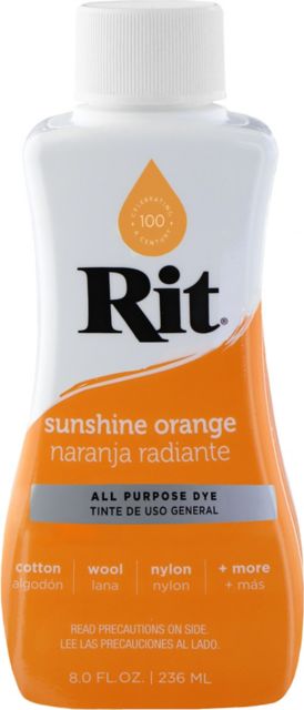 Rit Dye Liquid 8 Fluid oz Sunshine Orange
