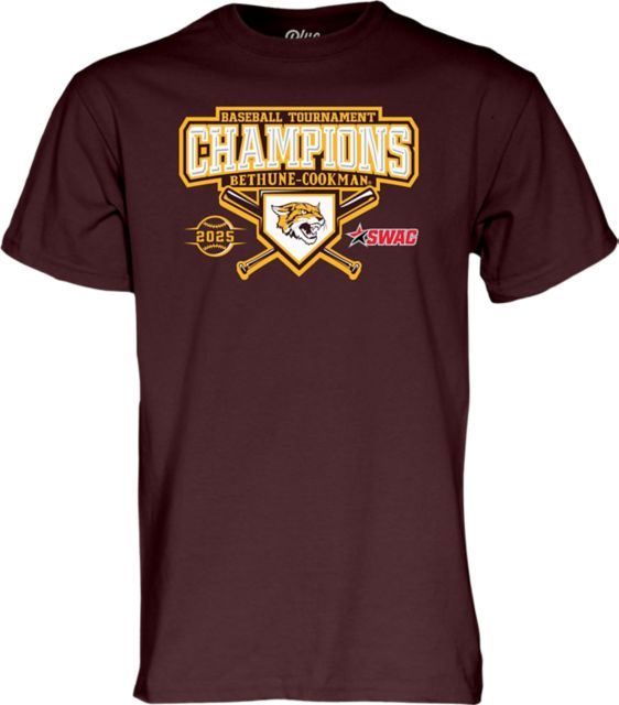 Bethune-Cookman University Baseball 2025 SWAC Tournament Champions Short Sleeve T-Shirt
