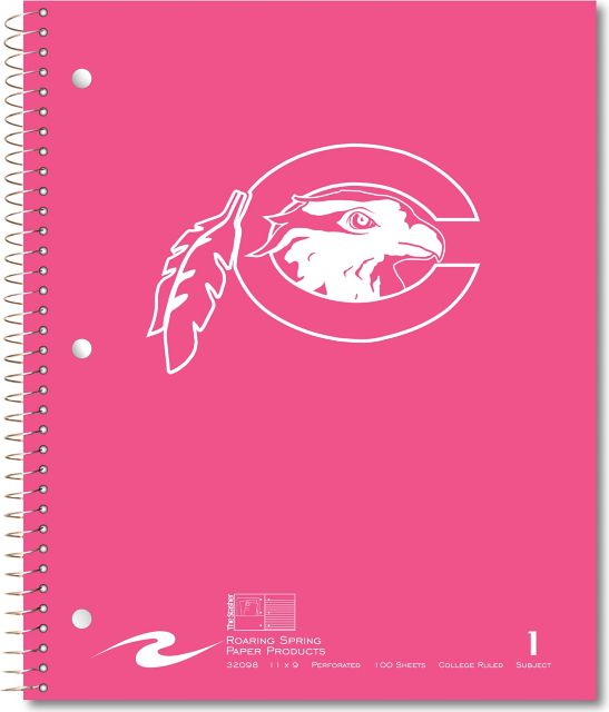 Chowan University Hawks 1 Subject Notebook