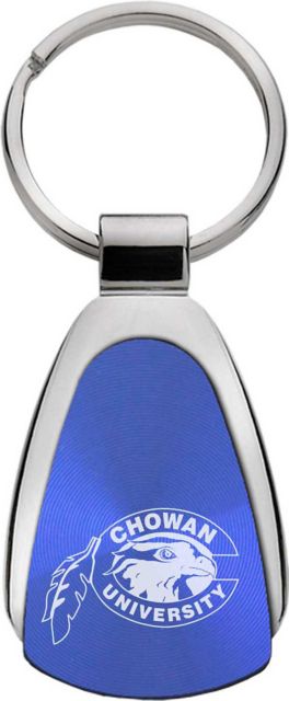 Chowan University Teardrop Keychain