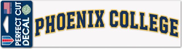Phoenix College 3'' x 10'' Perfect Cut Decal
