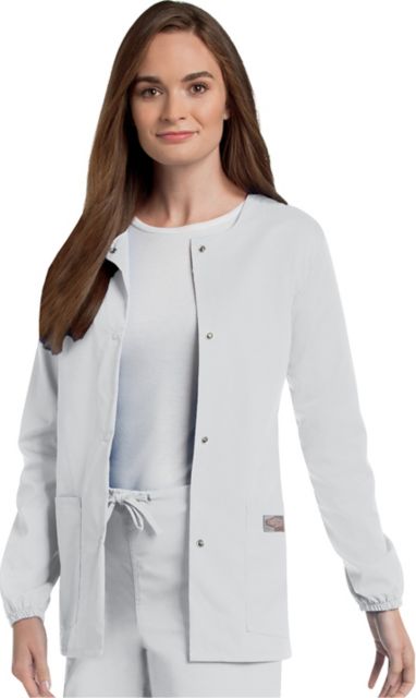Scrub Zone Women's Warm-up Jacket White Xtra Small