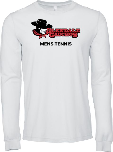 Glendale Bella + Canvas Jersey Cotton Long Sleeve T Shirt GGA Glendale Gauchos Mens Tennis - ONLINE ONLY