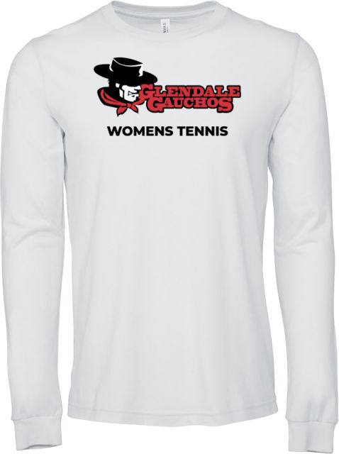 Glendale Bella + Canvas Jersey Cotton Long Sleeve T Shirt GGA Glendale Gauchos Womens Tennis - ONLINE ONLY