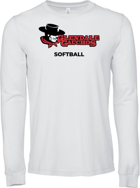Glendale Bella + Canvas Jersey Cotton Long Sleeve T Shirt GGA Glendale Gauchos Softball - ONLINE ONLY