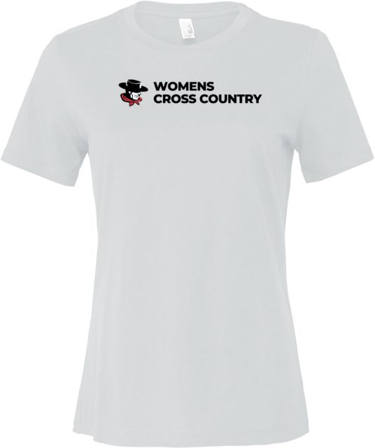 Glendale Bella + Canvas Womens Relaxed Cotton T Shirt GGA Gauchos Womens Cross Country - ONLINE ONLY