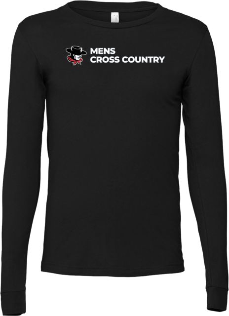 Glendale Bella + Canvas Jersey Cotton Long Sleeve T Shirt GGA Gauchos Mens Cross Country - ONLINE ONLY