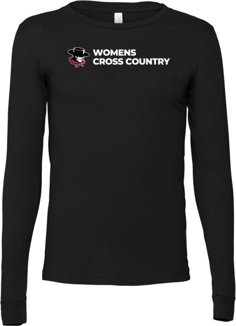 Glendale Bella + Canvas Jersey Cotton Long Sleeve T Shirt GGA Gauchos Womens Cross Country - ONLINE ONLY