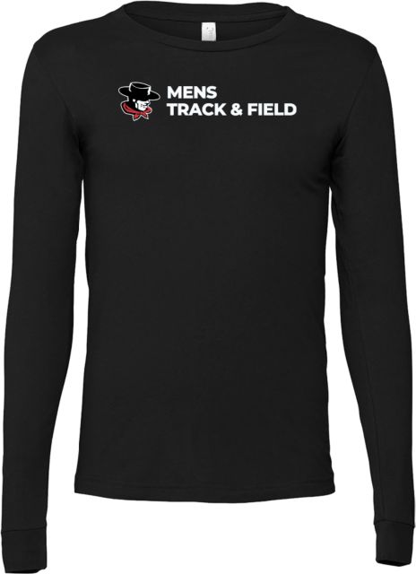 Glendale Bella + Canvas Jersey Cotton Long Sleeve T Shirt GGA Gauchos Mens Track & Field - ONLINE ONLY