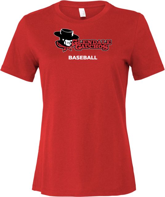 Glendale Bella + Canvas Womens Relaxed Cotton T Shirt GGA Glendale Gauchos Baseball - ONLINE ONLY