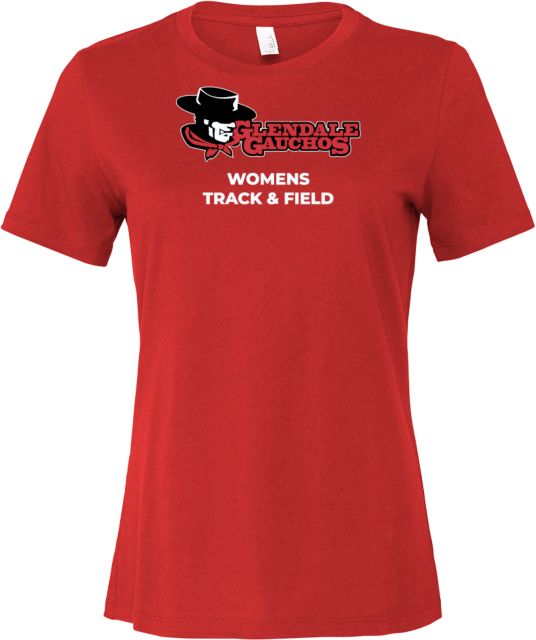Glendale Bella + Canvas Womens Relaxed Cotton T Shirt GGA Glendale Gauchos Womens Track & - ONLINE ONLY