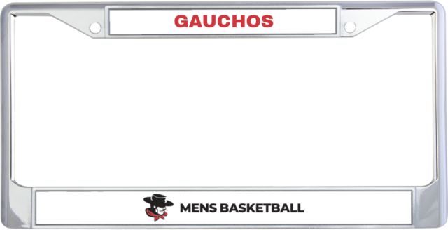 Glendale Metal License Plate Frame in GGA Gauchos Mens Basketball - ONLINE ONLY