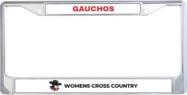 Glendale Metal License Plate Frame in GGA Gauchos Womens Cross Country - ONLINE ONLY