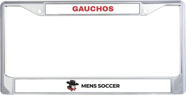 Glendale Metal License Plate Frame in GGA Gauchos Mens Soccer - ONLINE ONLY