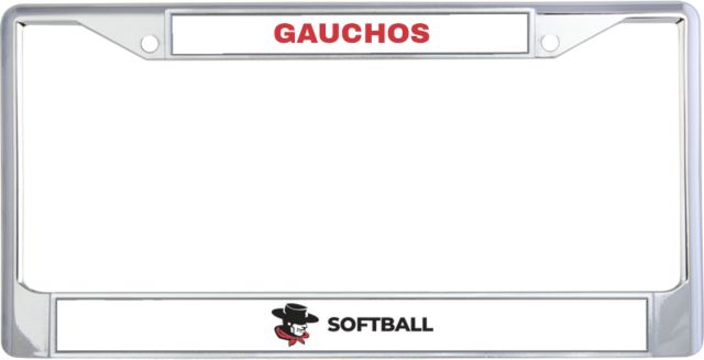 Glendale Metal License Plate Frame in GGA Gauchos Softball - ONLINE ONLY