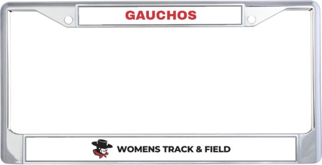 Glendale Metal License Plate Frame in GGA Gauchos Womens Track & Field - ONLINE ONLY