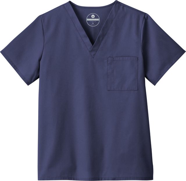 VNECK SCRUB TOP NAVY L