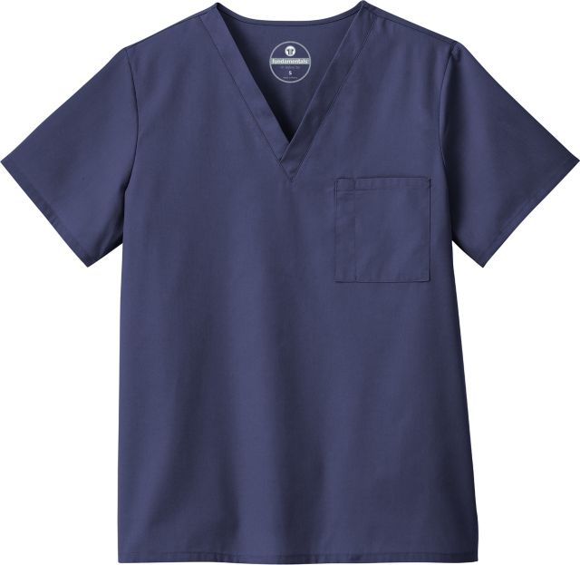 VNECK SCRUB TOP NAVY XL