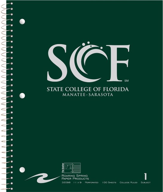 State College of Florida - Bradenton Notebook 100-Sheet