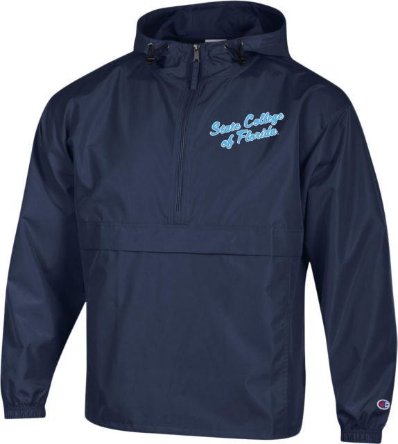 Champion packable 2024 jacket college