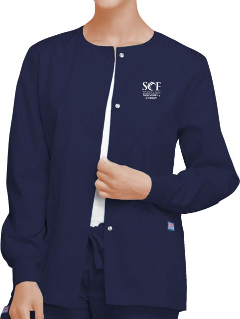 Womens Navy WW Originals Warm Up Scrub Jacket - ONLINE ONLY