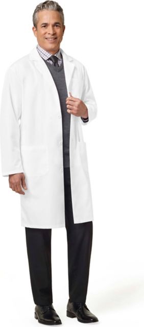 Men's 41 Inch White Lab Coat Size 32
