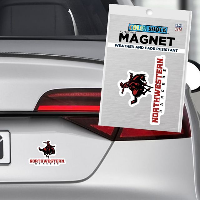 Northwestern Oklahoma State University Rangers 4" x 4" Magnet