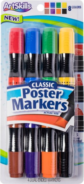 ArtSkills Permanent Markers Assorted Colors - 8 ct pkg