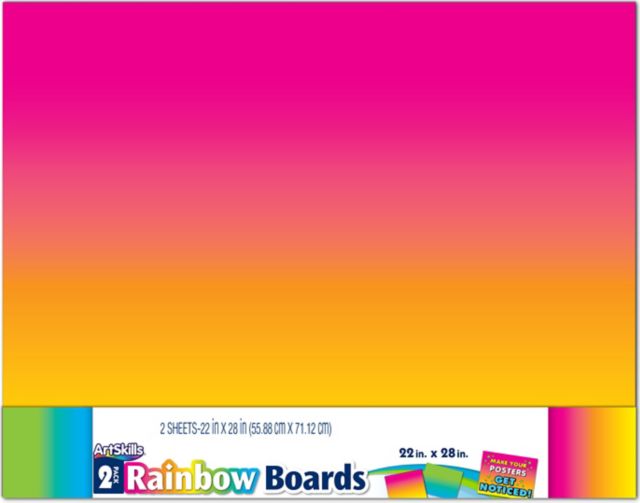 Rainbow Poster Board 3 1/2H x 5 1/2W