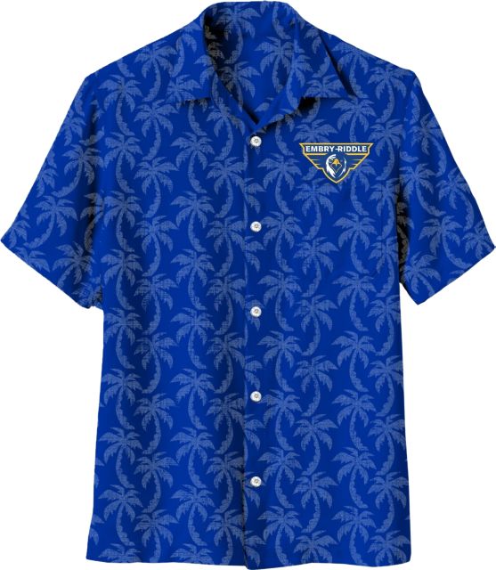 Embry Riddle Aeronautical University Palm Tree Button Down Shirt