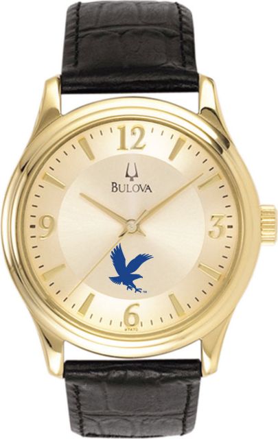 Bulova Men's Gold and Leather Watch - ONLINE ONLY