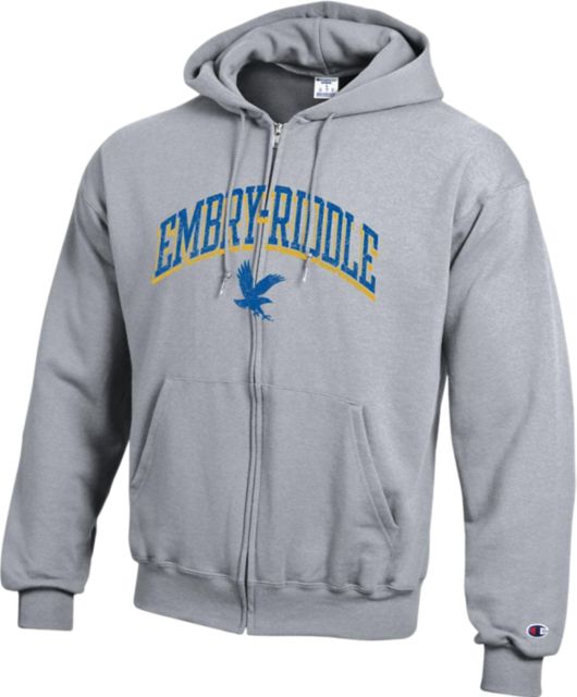 Embry Riddle Aeronautical University Full Zip Hooded Sweatshirt