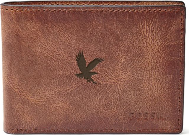 Fossil Leather Derrick Front Pocket Bifold - Brown - ONLINE ONLY