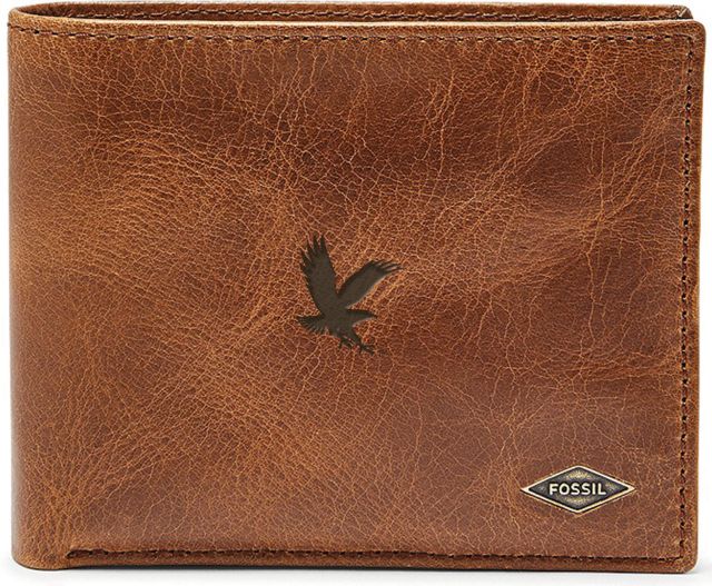 Fossil Leather Ryan RFID Passcase - Dark Brown - ONLINE ONLY