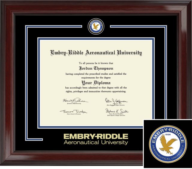 Embry Riddle Aeronautical University Showcase 8.5x11 Diploma Frame