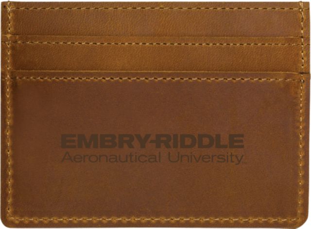 Embry Riddle Aeronautical University Leather Card Holder