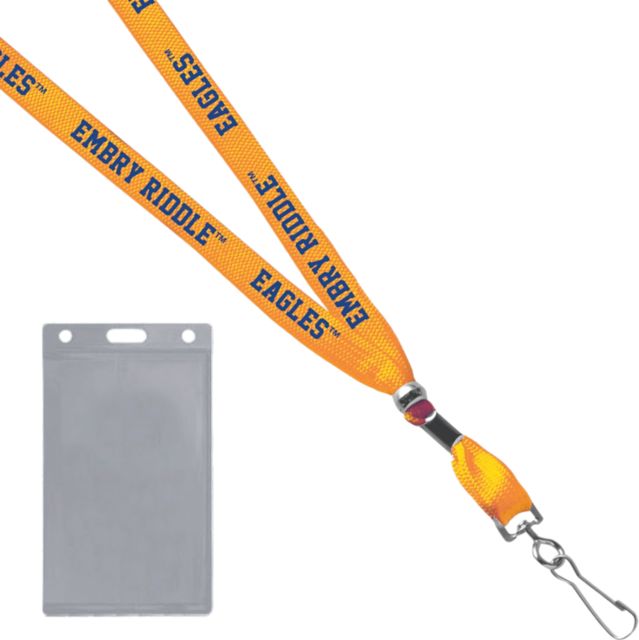 Embry Riddle Aeronautical University Eagles Card Dispenser Lanyard