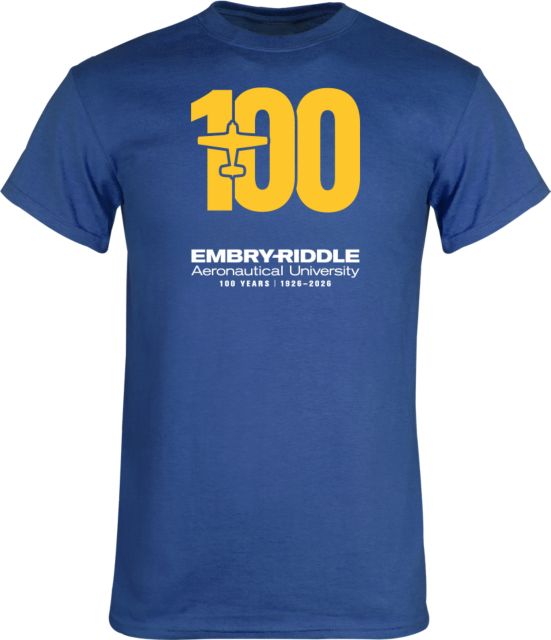 Embry Riddle Aeronautical University Centennial Short Sleeve T-Shirt