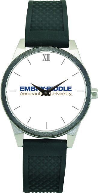 CSI Women's Wristwatch (Gift Boxed) With Black Silicone Strap And Color Medallion. - ONLINE ONLY