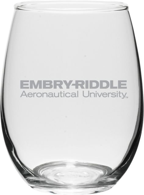 Embry Riddle Aeronautical University 15 oz. Stemless Wine Glass