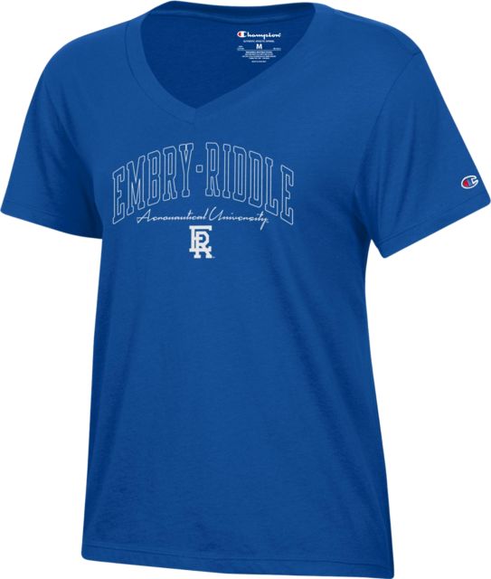 Embry Riddle Aeronautical University Women's V-Neck Short Sleeve T-Shirt