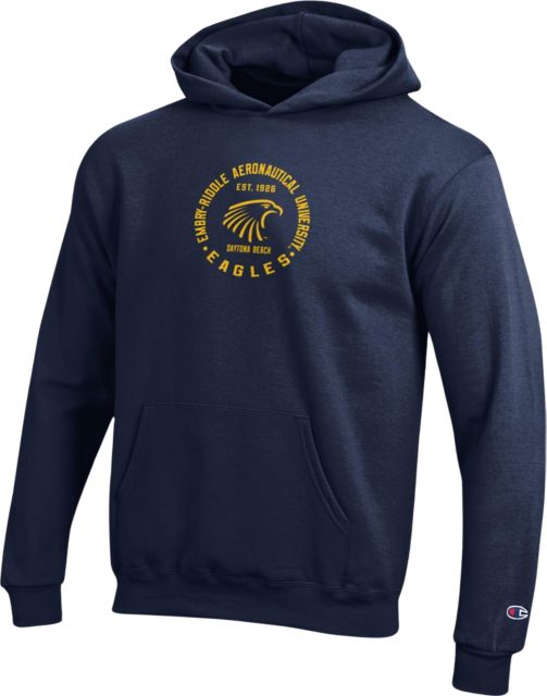 Embry Riddle Aeronautical University Youth Eagles Hooded Sweatshirt Embry Riddle Aeronautical University