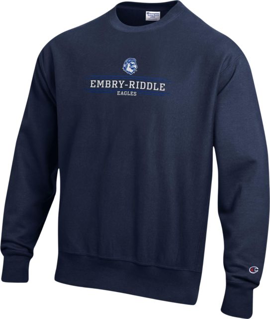 Embry Riddle Aeronautical University Eagles Reverse Weave Crewneck Sweatshirt